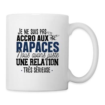 Rapace Oiseau Proie Aigle Faucon Cadeau Fauconnier - Mug blanc - blanc - Droite
