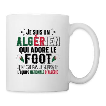Algérien Algérie Football Foot Cadeau Humour Sport - Mug blanc - blanc - Droite