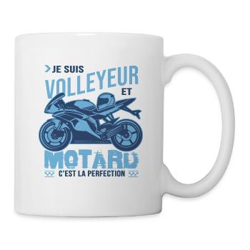 motard parfait volleyeur parfait - Mug blanc - blanc - Droite