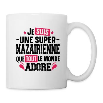 Nazairienne Saint Nazaire Ville Ouest France Femme - Mug blanc - blanc - Droite