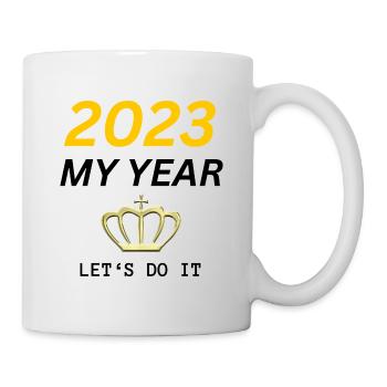2023 MY YEAR, LET‘S DO IT - Mug - white - Right