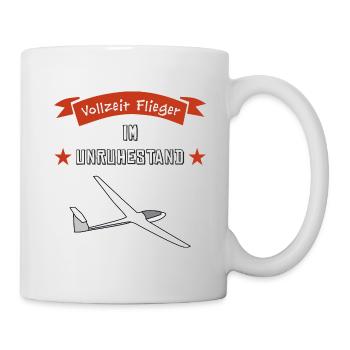 vollzeit flieger im unruhestand - Tasse - Weiß - Rechts