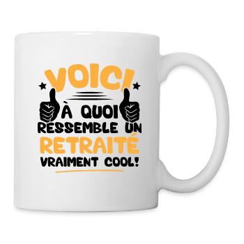 Voici à quoi ressemble un Retraité vraiment cool - Mug blanc - blanc - Droite