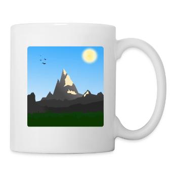 Monts Berge - Mug blanc - blanc - Droite