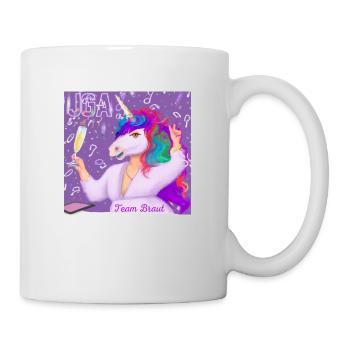 JGA Einhorn Team Braut - Tasse - Weiß - Rechts