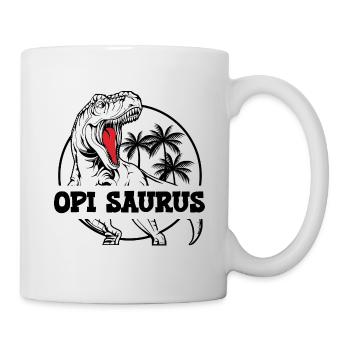 Opi Saurus Grosspapi Opa Schweiz - Tasse - Weiß - Rechts
