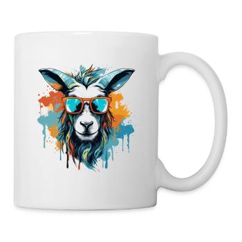 Party Bock aux couleurs vives - Mug blanc - blanc - Droite