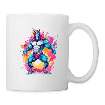 Bodybuilding Unicorn - Mug - white - Right