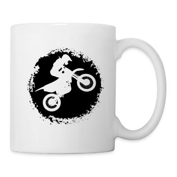 The pleasure of motorcycling - Mug - white - Right