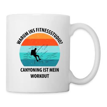 Canyoning Bergsteigen Klettern Wandern Berge - Tasse - Weiß - Rechts