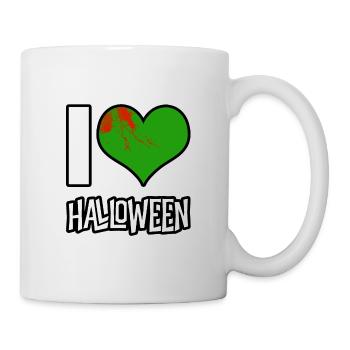 I love Halloween - Tasse - Weiß - Rechts