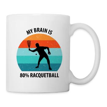 Racqueetball - Mug blanc - blanc - Droite