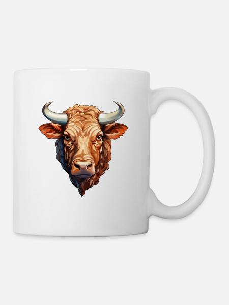 Taureau - Mug blanc - blanc