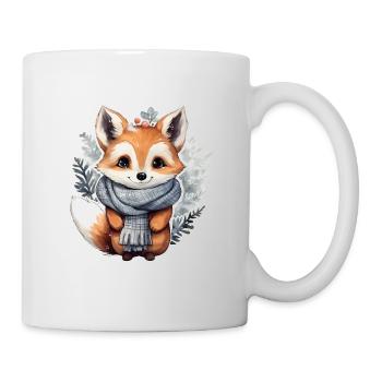 Winter Fuchs - Tasse - Weiß - Rechts