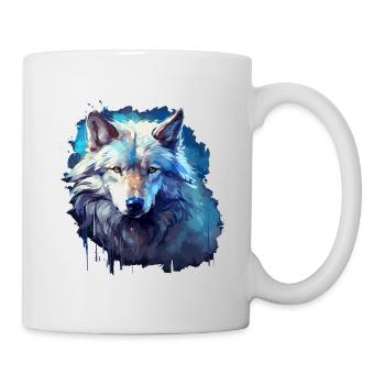 Cadeau Viking Wolf Power Animal Shaman Odin - Mug blanc - blanc - Droite