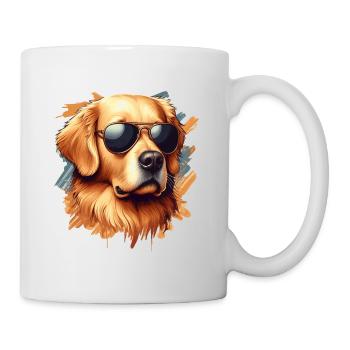 Golden Retriver The Pilot - Mug - white - Right