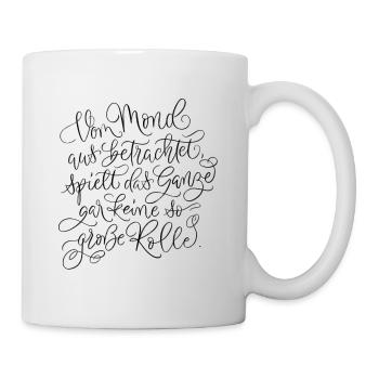 Seen from the moon - Mug - white - Right