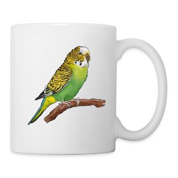 perruche mignonne mignonne - Mug blanc - blanc - Droite