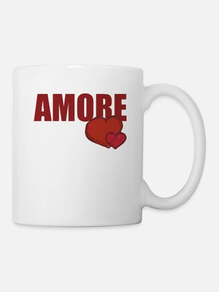 AMORE MIT HERZ - Tasse - Weiß