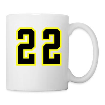 22 Number Leotard - Mug - white - Right