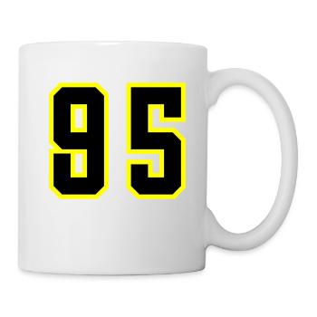 95 Zahl Trikot - Tasse - Weiß - Rechts