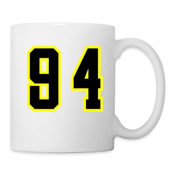 94 Zahl Trikot - Tasse - Weiß - Rechts