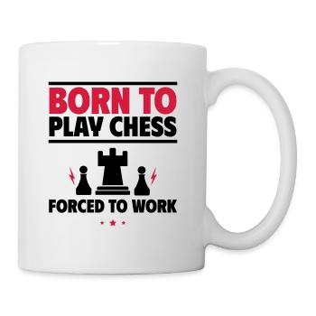 Né pour jouer aux échecs - Mug blanc - blanc - Droite