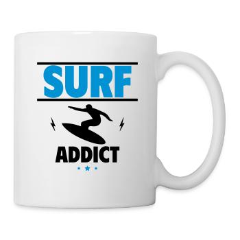 Surf-Süchtiger Perfekt für Surfer und Spaß! - Tasse - Weiß - Rechts