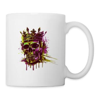 Couronne de crâne de roi - Mug blanc - blanc - Droite