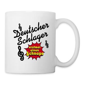 Schlager party, Schlager music, first schnapps - Mug - white - Right