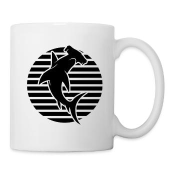 Hammerhead Shark, Diving - Mug - white - Right