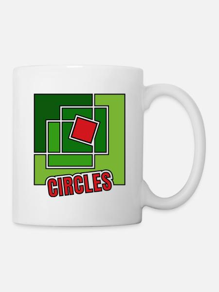 Green Abstraction with Twist - Mug - white