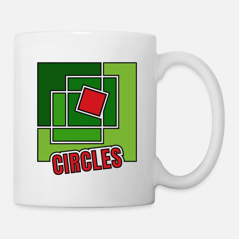 Green Abstraction with Twist - Mug - white