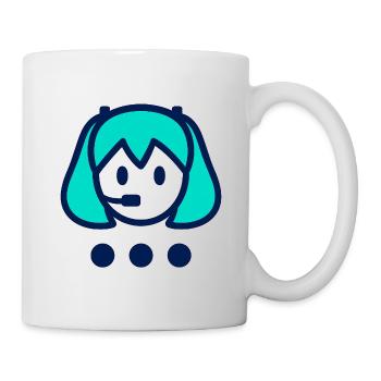Illustration numérique Hatsune Miku - Mug blanc - blanc - Droite