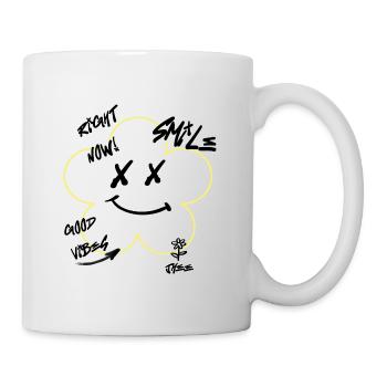 Urban Flower - Streetwear- Print-black - Mug - white - Right