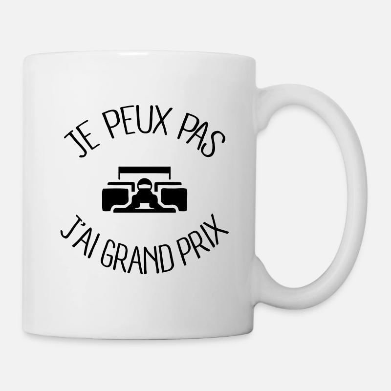 Je peux pas j'ai Grand Prix - Mug blanc - blanc