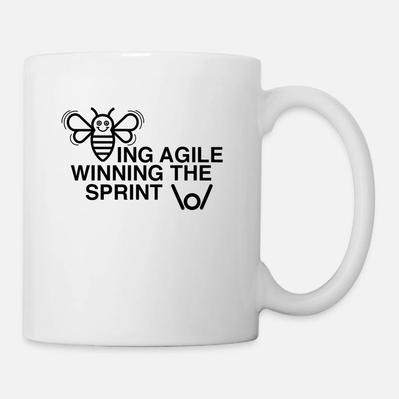 BEING AGILE WINNING THE SPRINT - Mug - white