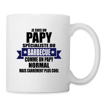 je suis un papy spécialiste du barbecue - Mug blanc - blanc - Droite