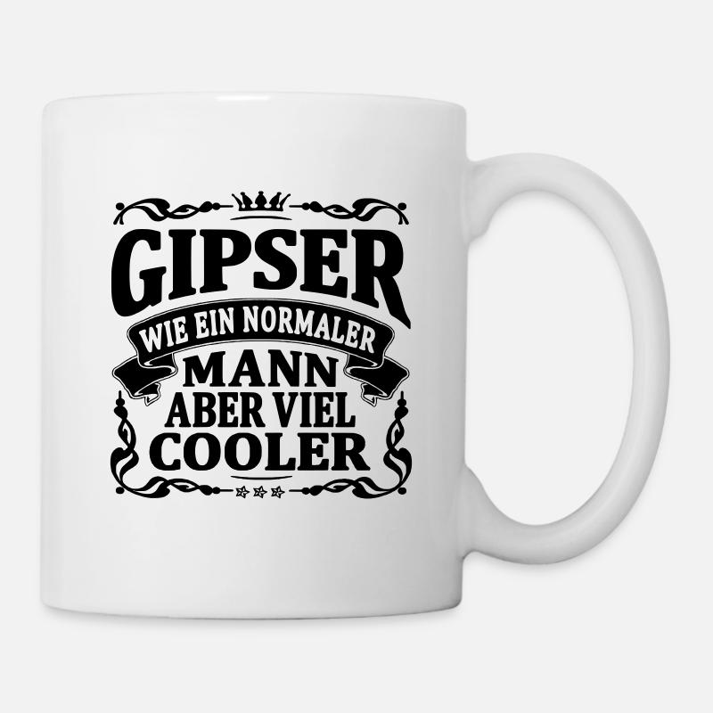 gipser aber viel cooler - Tasse - Weiß