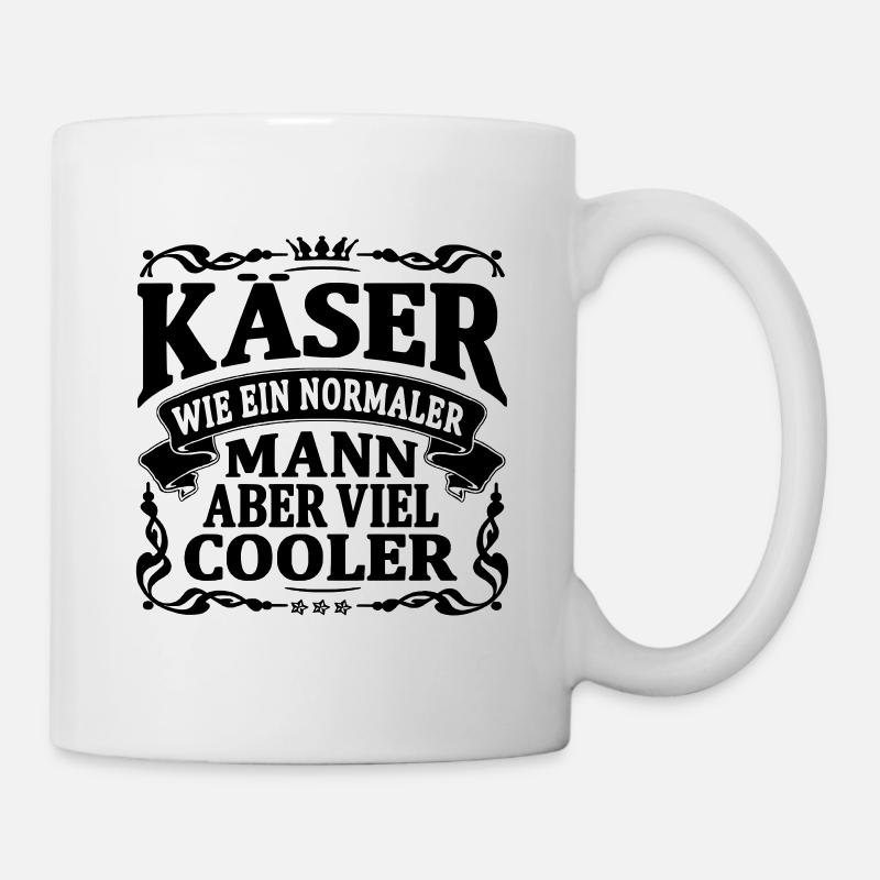käser aber viel cooler - Tasse - Weiß