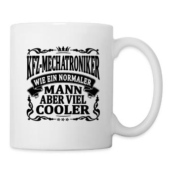 KFZ mechatroniker aber viel cooler - Tasse - Weiß - Rechts