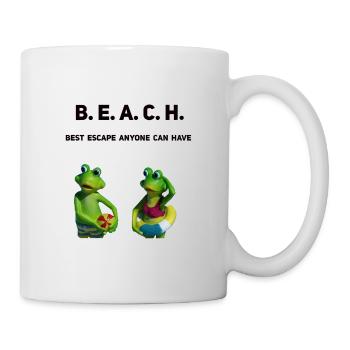 Beach - beach, sea, frog couple - Mug - white - Right