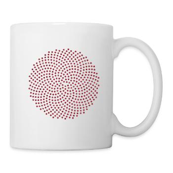 Fibonacci Mathematik Sonnenblume Phi Spirale Mathe - Tasse - Weiß - Rechts