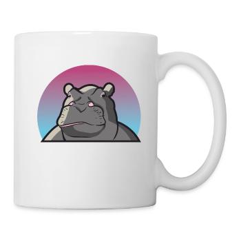 Hippo hippopotamus hippo pachyderm gift animal - Mug - white - Right
