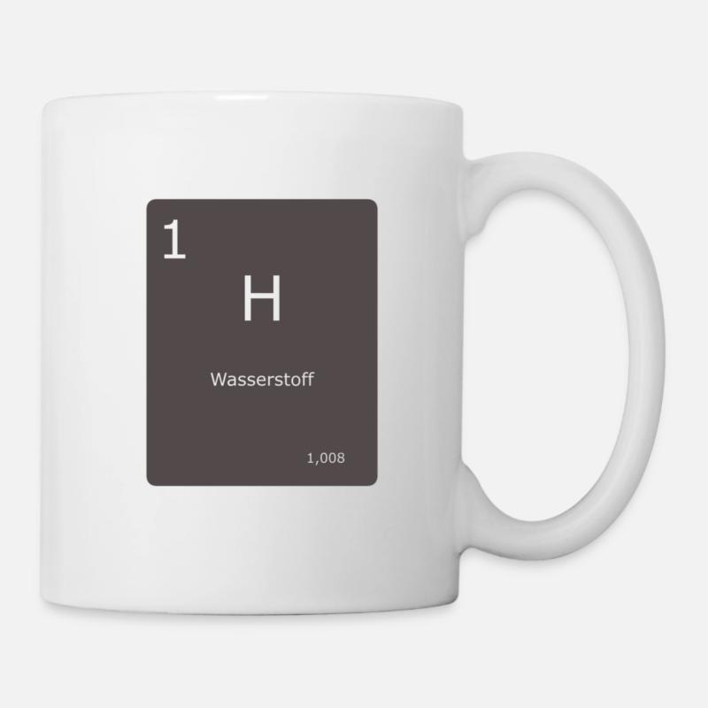 Wasserstoff - Tasse - Weiß