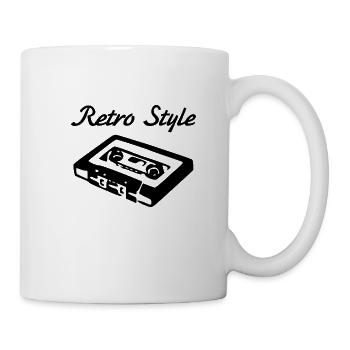 Retro Style Audio Cassette - Mug - white - Right