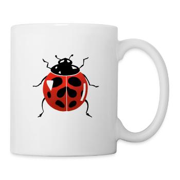 Marienkäfer - Tasse - Weiß - Rechts