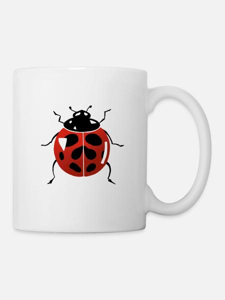 coccinelle - Mug blanc - blanc
