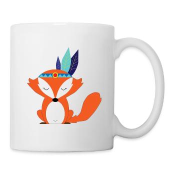 Blauer indischer Fuchs - Tasse - Weiß - Rechts