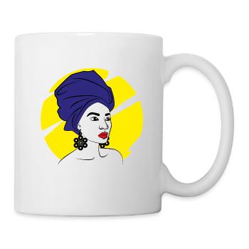 femme africaine - Mug blanc - blanc - Droite